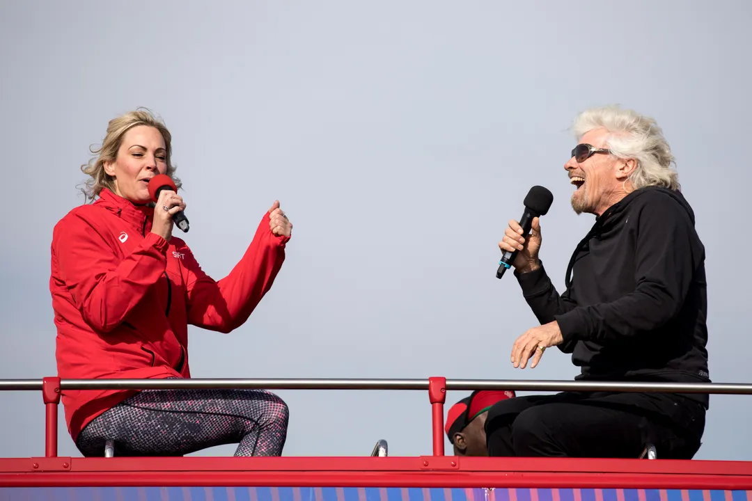 And they’re off! Sir Richard Branson welcomes crowds to inaugural Virgin Sport Festival of Fitness