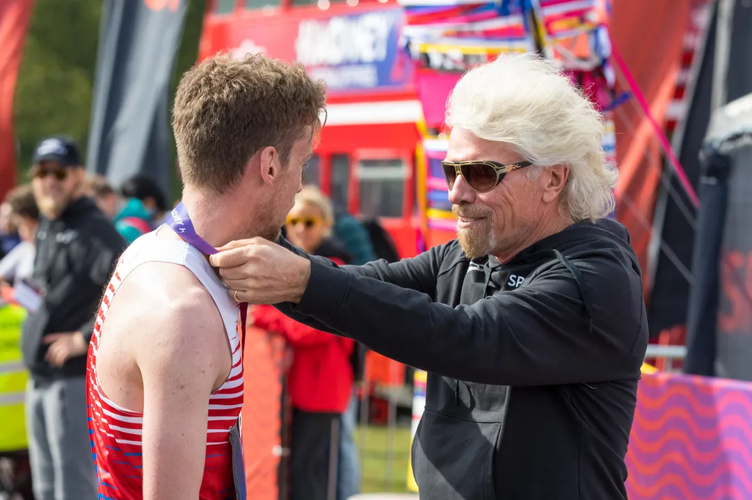 And they’re off! Sir Richard Branson welcomes crowds to inaugural Virgin Sport Festival of Fitness