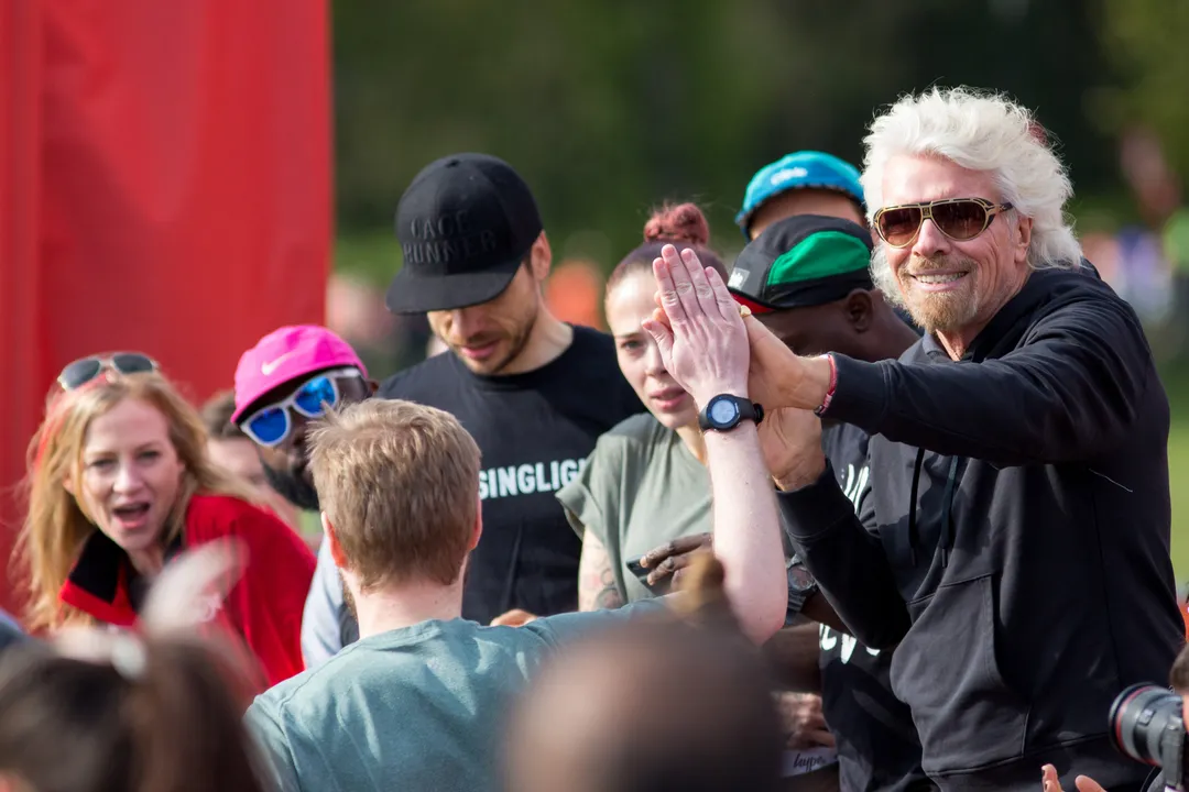 And they’re off! Sir Richard Branson welcomes crowds to inaugural Virgin Sport Festival of Fitness
